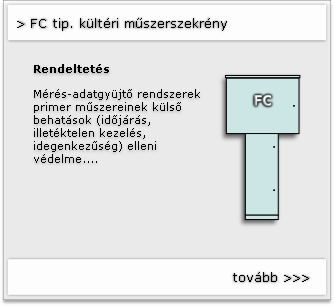 FC tip. kültéri műszerszekrény
